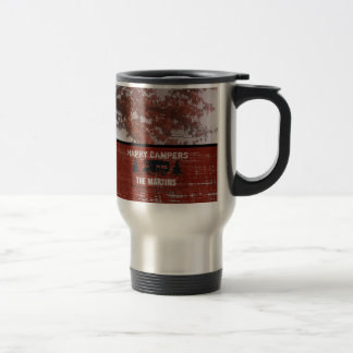 Caneca Térmica Viagem rústico feito sob encomenda feliz da