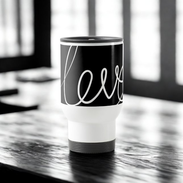 Caneca Térmica Viagem Térmica de Amor Simples Desenhada (Criador carregado)