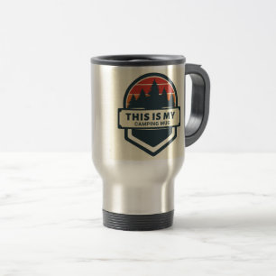 Caneca Térmica Viagem Térmico Este é o meu Mug de Acampamento