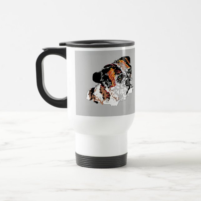 Caneca Térmica Viagem/Viagem ao trabalho Mug: Melhor Boxer Amigo (Esquerda)