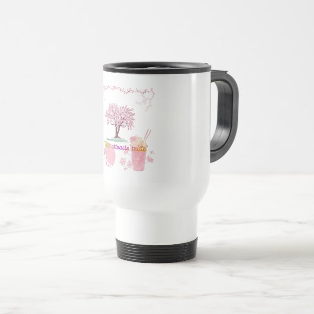 Caneca Térmica Vibração Atrai Tribo (Frente Esquerda)