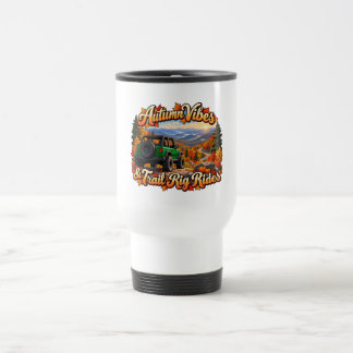 Caneca Térmica Vibrações de Outono Verde & Passeios de Trail Rig