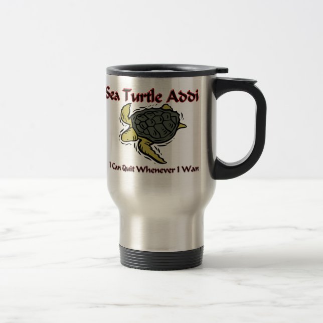 Caneca Térmica Viciado da tartaruga de mar (Direita)