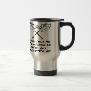 Caneca Térmica Viking Nunca Testar Quem Quer Morrer Na Batalha
