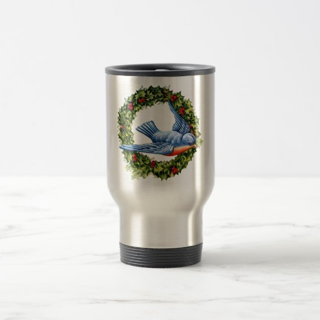 Caneca Térmica Vintage Bird Wreath (Centro)