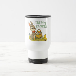 Caneca Térmica Vintage Bunny/Rabbit Easter Egg/Spring