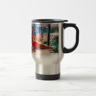 Caneca Térmica Vintage Cote D'Azur Beach Girl