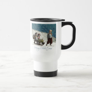 Caneca Térmica Vintage Crianças Dormem Natal