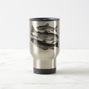 Caneca Térmica Vintage Fish Impressão