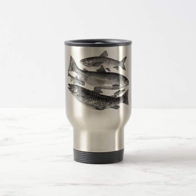 Caneca Térmica Vintage Fish Impressão (Centro)