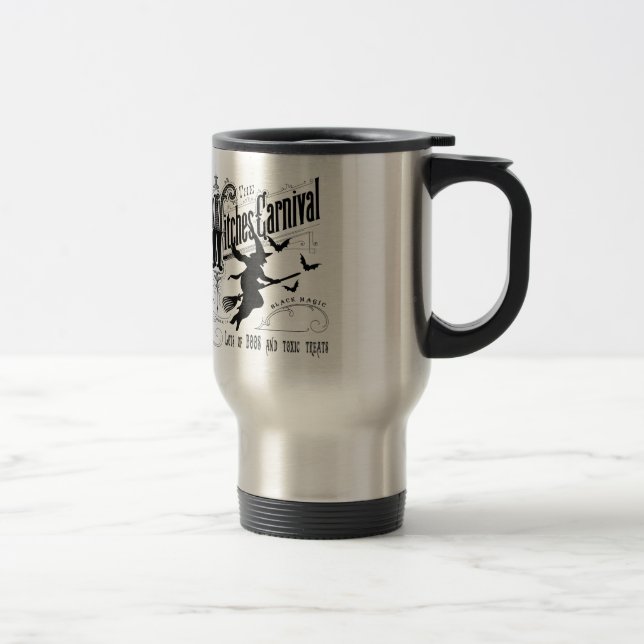 Caneca Térmica Vintage Halloween Witch (Direita)