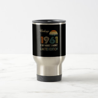 Caneca Térmica Vintage Novembro De 1961 What I Want Limited Editi