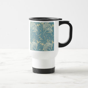 Caneca Térmica Vintage William Morris Tulip Floral Design