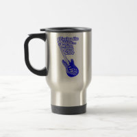 Violão azul vintage com palavras motivacionais