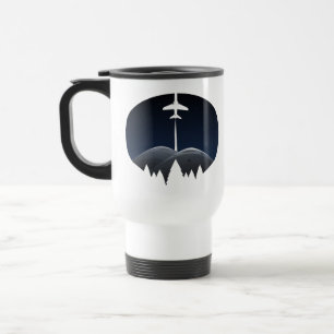 Caneca Térmica visão noturna natural com passagem de voo