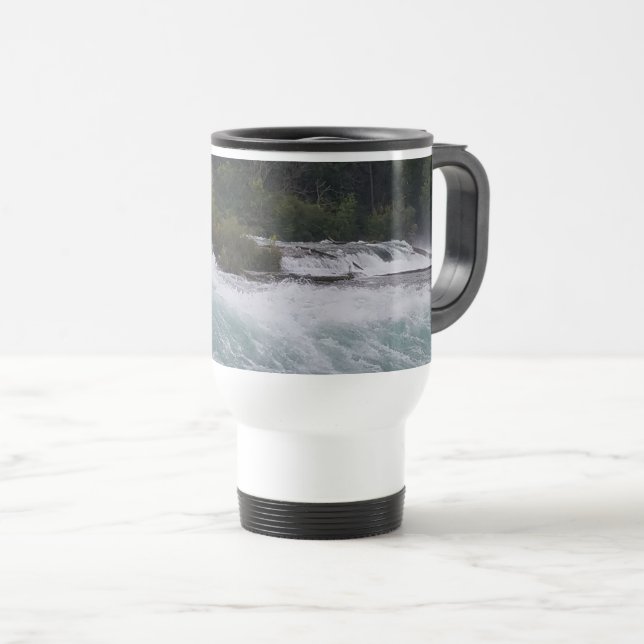 Caneca Térmica Visitas à noite em Niagara Falls (Frente Esquerda)