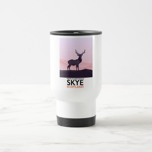 Caneca Térmica Visite a Bela Ilha de Skye (Centro)