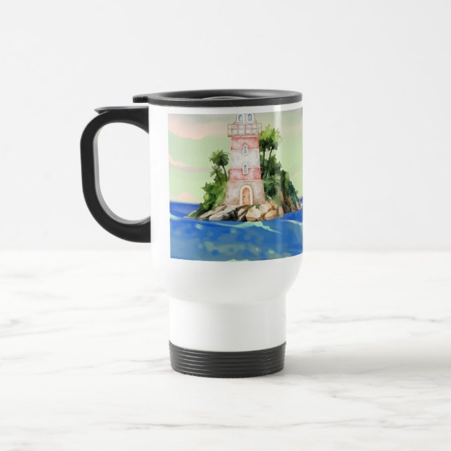 Caneca Térmica Vista para o oceano (Esquerda)
