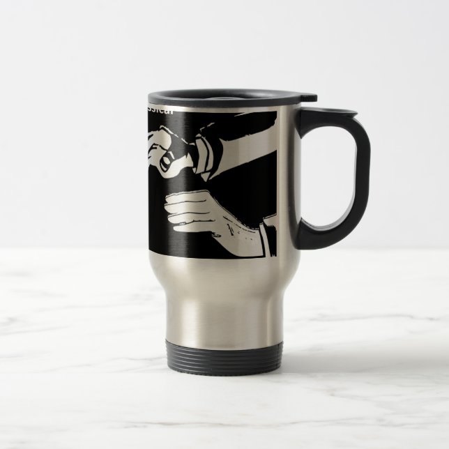 Caneca Térmica Visto de baterista do Painel Clássico (Direita)