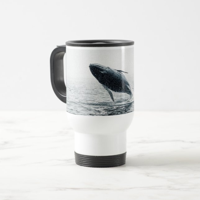 Caneca Térmica Vitelo da Baleia de Humpback (Frente Esquerda)