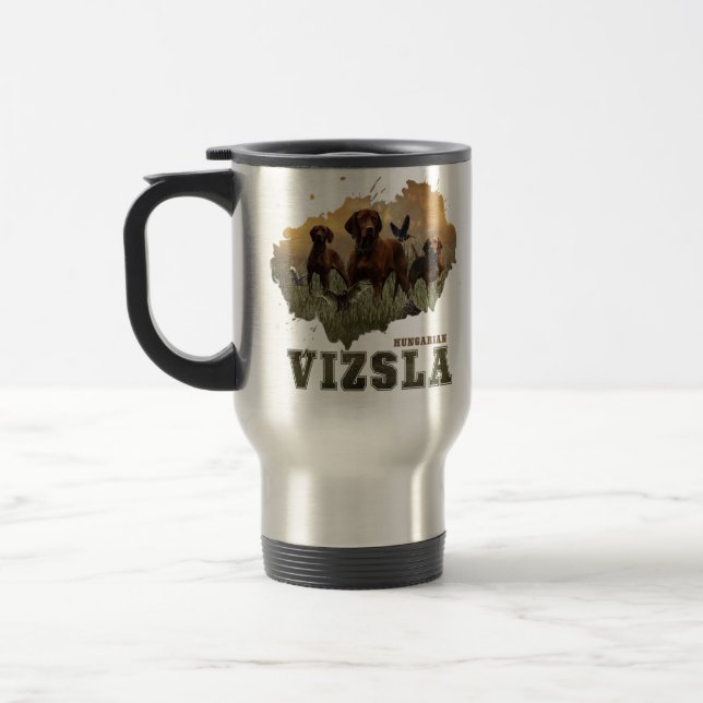 Caneca Térmica Vizsla Art húngaro (Esquerda)