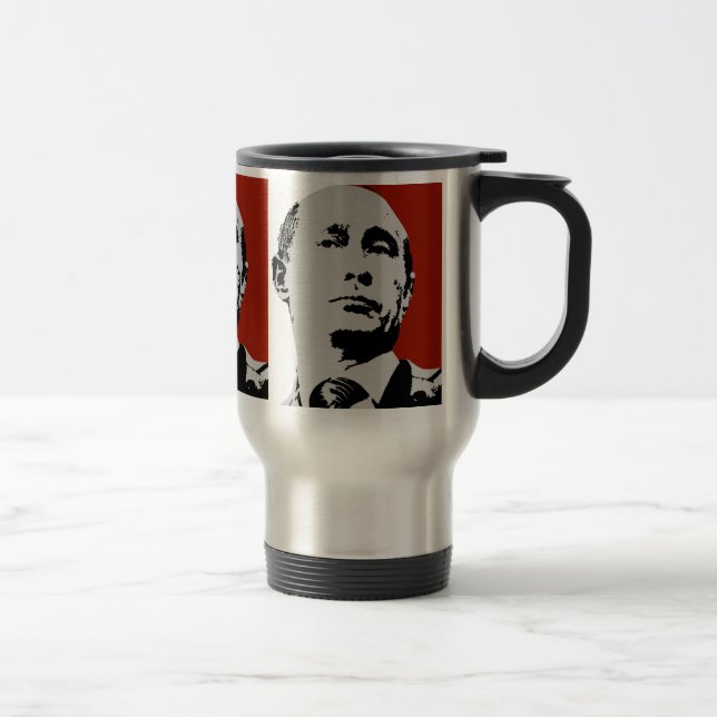 Caneca Térmica Vladimir Putin vermelho (Direita)