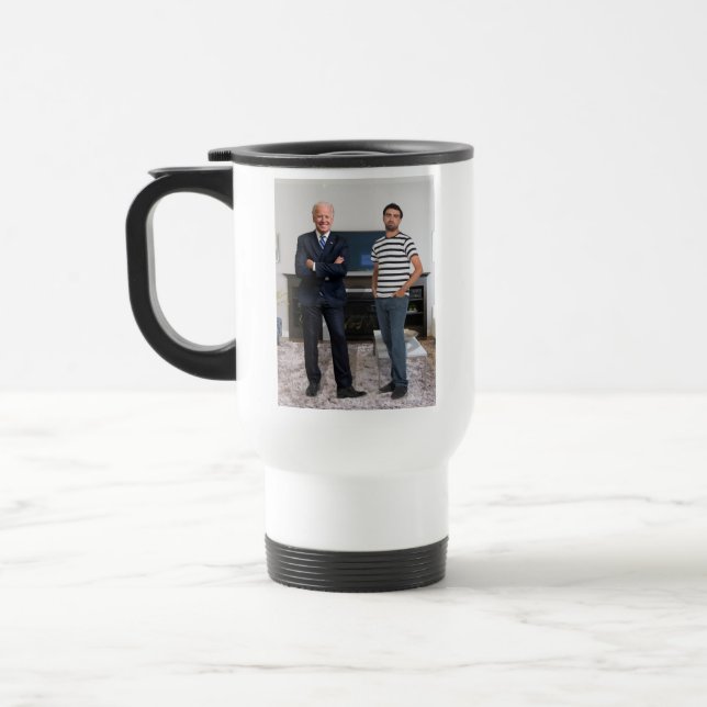 Caneca Térmica Você Conheceu o Presidente Joe Biden | Adicione su (Esquerda)
