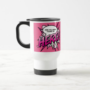 Caneca Térmica Você é meu HEROI Arte Pop de Revista em Quadrinhos