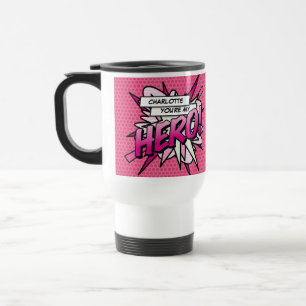 Caneca Térmica Você é meu HEROI Diversão Arte Pop de Quadrinhos R