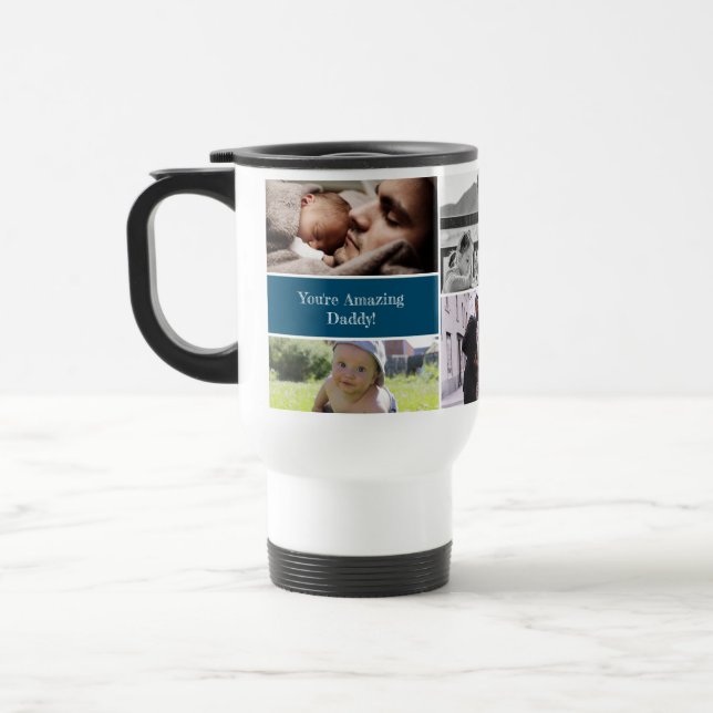 Caneca Térmica Você é uma incrível Colagem de Fotos Personalizada (Esquerda)