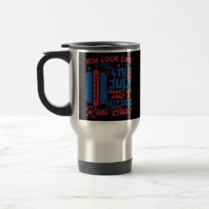 Caneca Térmica Você Parece Que 4 De Julho Me Faz Querer Cachorro