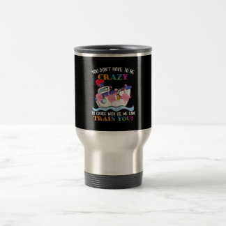 Caneca Térmica Você Tem Que Ser Louco Para Nos Cruzar Flamingo