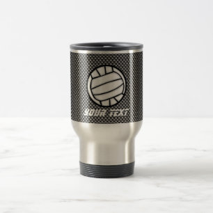 Caneca Térmica Voleibol da fibra do carbono do falso