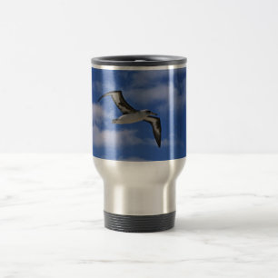 Caneca Térmica Vôo do albatroz de Laysan no ar