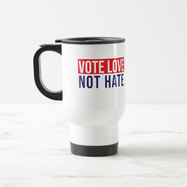 Caneca Térmica Votar amor não odiar (Esquerda)