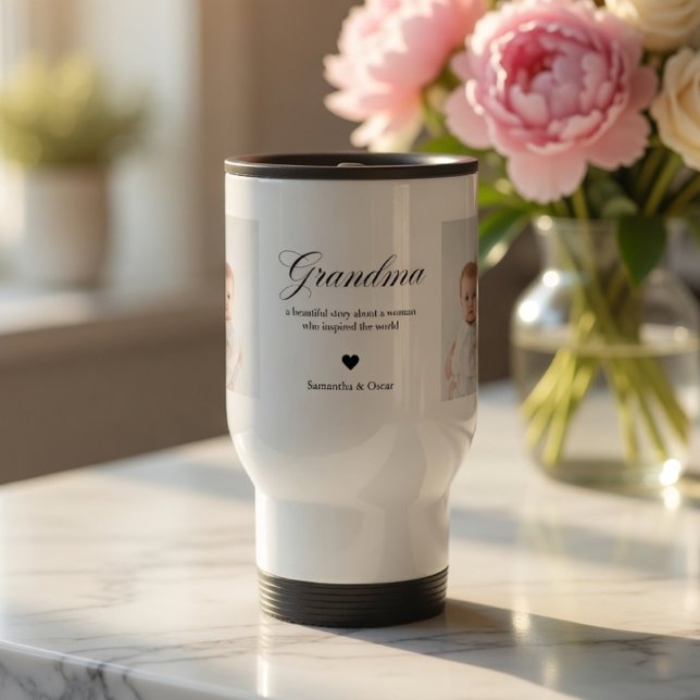 Caneca Térmica Vovó Personalizada com Foto Customizada (Criador carregado)