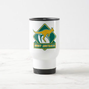 Caneca Térmica wallaby do canguru de Austrália do rugby