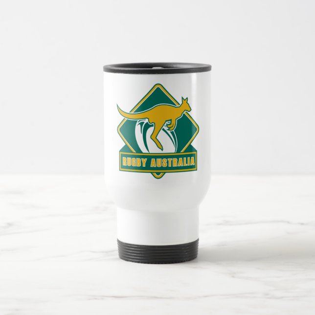 Caneca Térmica wallaby do canguru de Austrália do rugby (Centro)