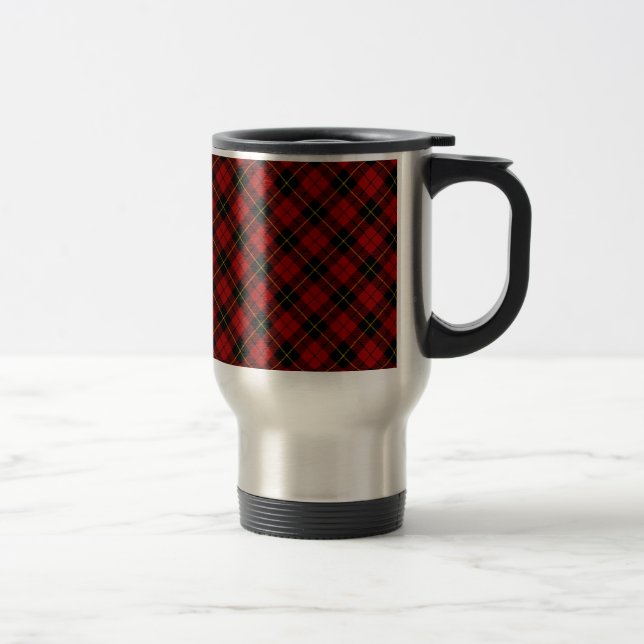Caneca Térmica Wallace Scottish Clan Tartan Design (Direita)
