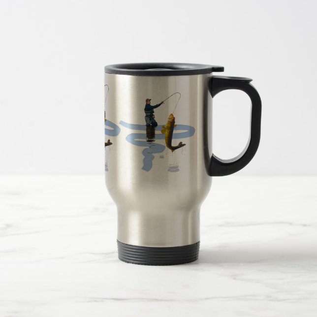 Caneca Térmica Walleye Pesca ao ar livre Presente desportivo do p (Direita)