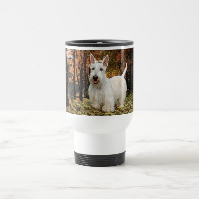 Caneca Térmica Wheaten Scottish Terrier Outono (Centro)