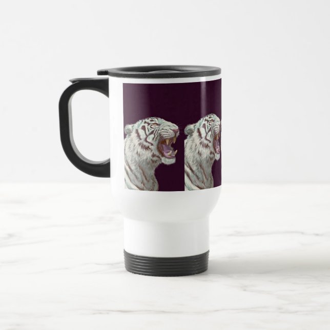 Caneca Térmica White Tiger Roar (Esquerda)