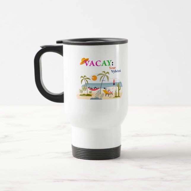 Caneca Térmica White Vacay Beach.. (Esquerda)