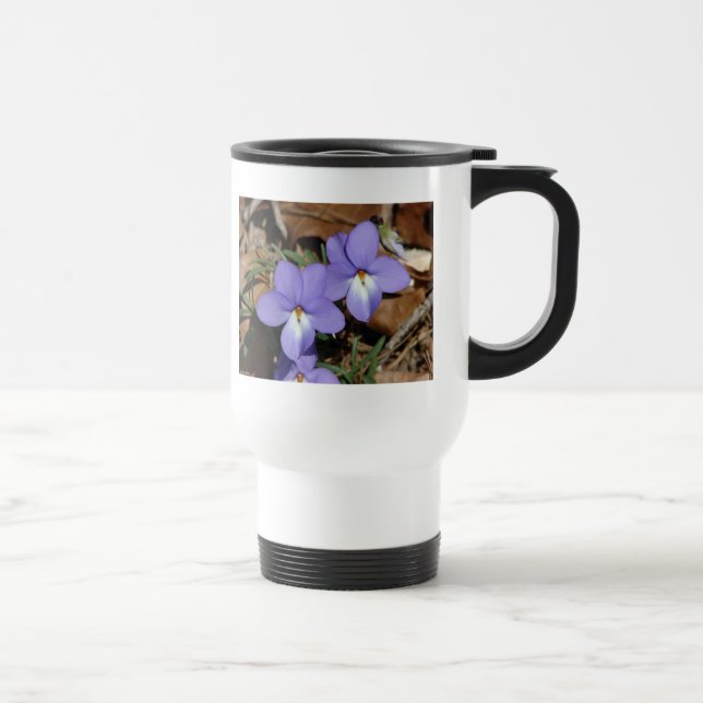 Caneca Térmica WildFlowers Birds-Foot Violet III Gifes e Roupa (Direita)