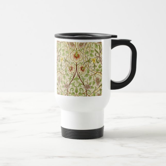Caneca Térmica William Morris Daffodil Classic Flower Wallpaper (Direita)