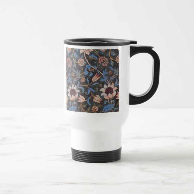 Caneca Térmica William Morris Evenlode Textile Floral Art (Direita)