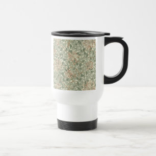 Caneca Térmica William Morris Honeysuckle Green Floral