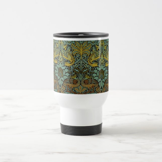 Caneca Térmica William Morris Peacock Dragon Wallpaper (Centro)
