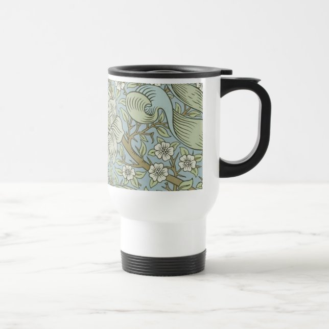 Caneca Térmica William Morris Primavera Thicket: Floral Antiquado (Direita)