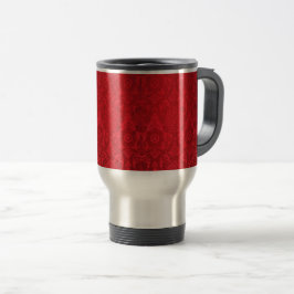 Caneca Térmica William Morris Vintage Red Stamped Velvet